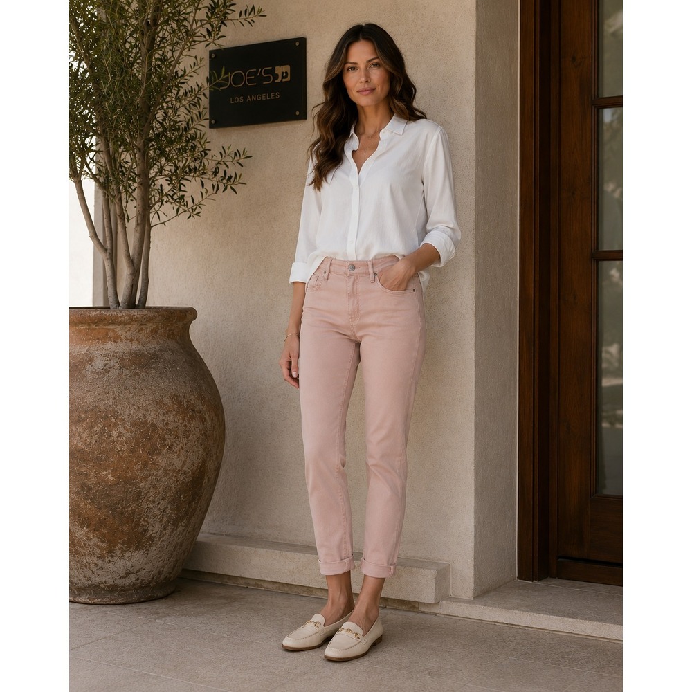 JOES Women's New Jeans Skinny Ankle 32 Stretch Pink Cotton Blend‎